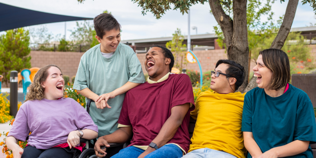 Group of people smiling
